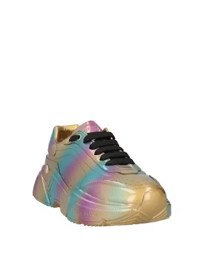 Dolce & Gabbana Multicolor Platform Sneakers In Multi