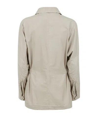 Aspesi Drawstring Utility Jacket In Nude