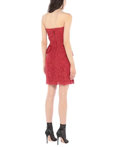 Dolce & Gabbana Sleeveless Lace Dress In Red