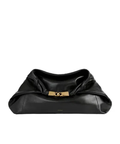 Balmain Dinner At 8 Medium Bag In Smooth Leather In Black