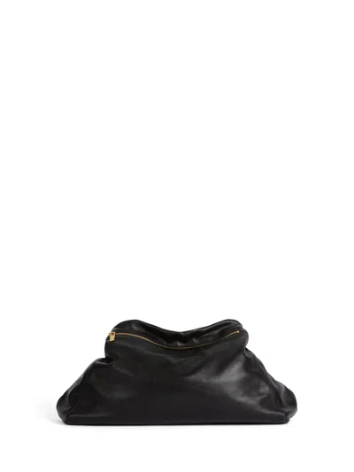 Balmain Dinner At 8 Medium Bag In Smooth Leather In Black