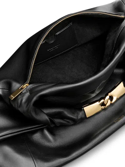 Balmain Dinner At 8 Medium Bag In Smooth Leather In Black
