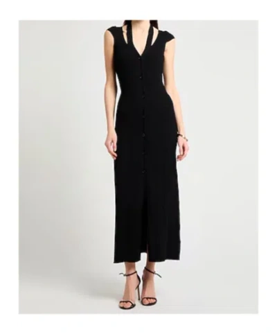 Maxco. Button Dress In Black