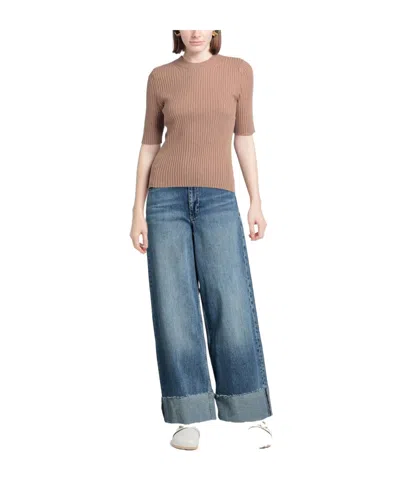 Rag & Bone Plain Colour Denim Trousers In Blue