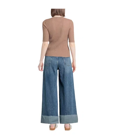 Rag & Bone Plain Colour Denim Trousers In Blue