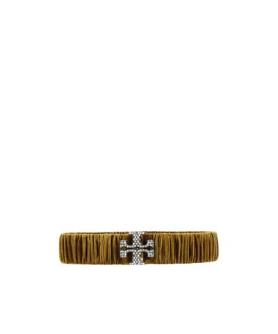 Tory Burch Plain Colour Regular Belts In Brown
