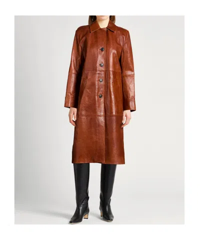 Maxco. Long-sleeved Coat In Brown