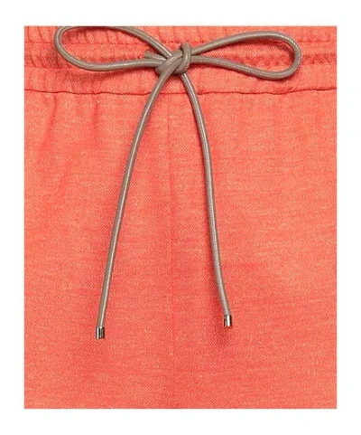Max Mara High-waisted Drawstring Cargo Pants In Orange