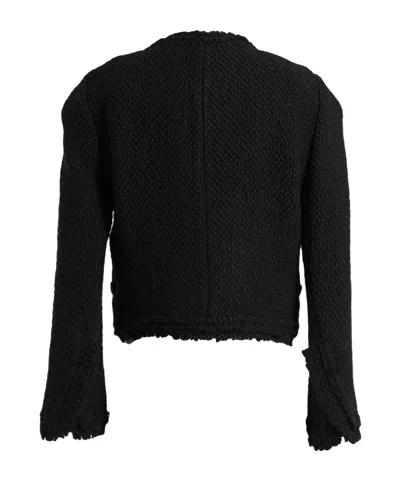 Isabel Marant Solid Color Thickened Knitted Coat In Pattern