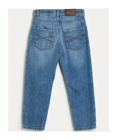Brunello Cucinelli Belt-loop Jeans In Blue