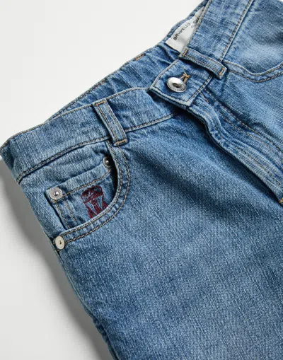 Brunello Cucinelli Belt-loop Jeans In Blue