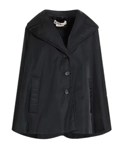Marni Sleeveless Cape Coat In White