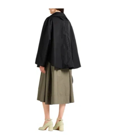Marni Sleeveless Cape Coat In White