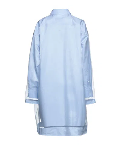 Maison Margiela Solid Colour Shirts In Blue