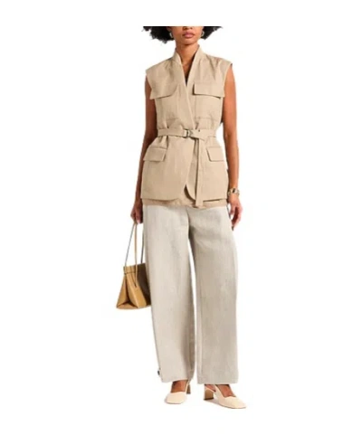 Brunello Cucinelli Minimal Solid Waistcoat In Neutral