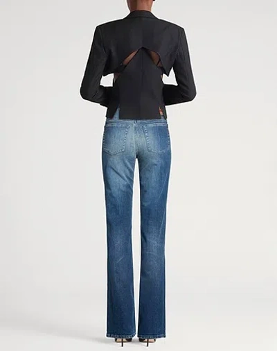 Diesel Denim Stretch Boot-shaped Pants In Blue