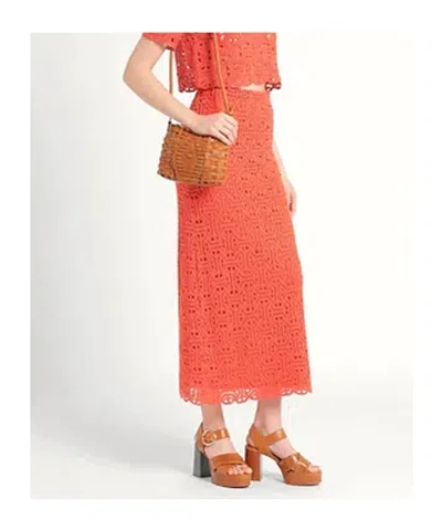 Maxco. Flared Skirt In Orange