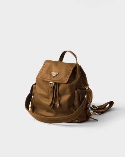 Prada Explore Medium Nappa Leather Backpack In Brown