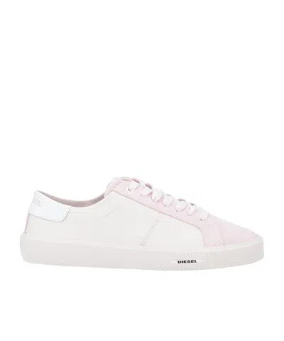 Diesel Solid Color Sneakers In White