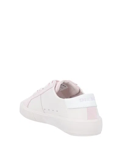 Diesel Solid Color Sneakers In White