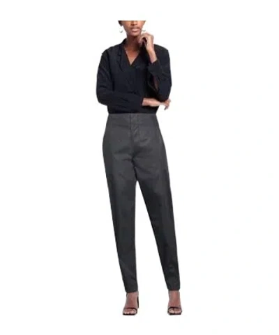 Isabel Marant Minimal Solid High-waisted Long Trousers In Black