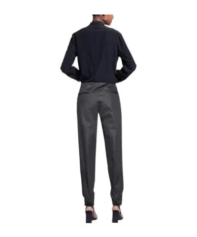 Isabel Marant Minimal Solid High-waisted Long Trousers In Black