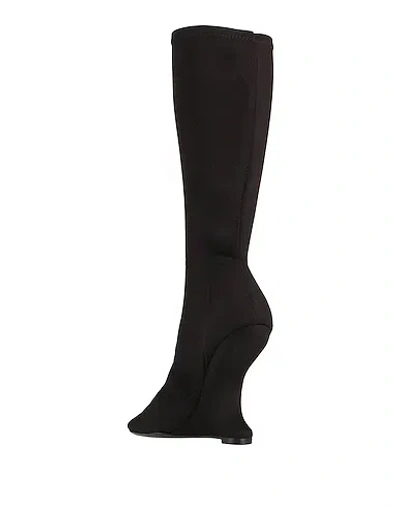 Rick Owens Simple Open Boots In Black