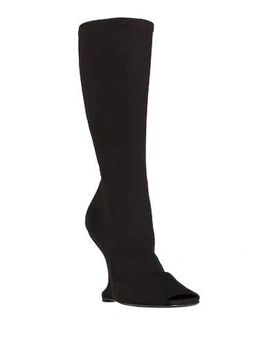 Rick Owens Simple Open Boots In Black