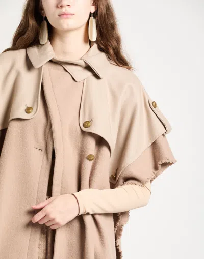 Rag & Bone Solid Color Wool Shawl Coat In Neutral