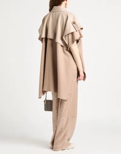 Rag & Bone Solid Color Wool Shawl Coat In Neutral