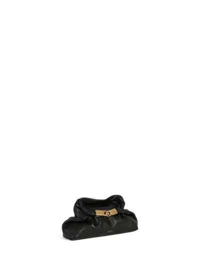 Balmain Dinner At 8 Small Bag In Smooth Leather In Black