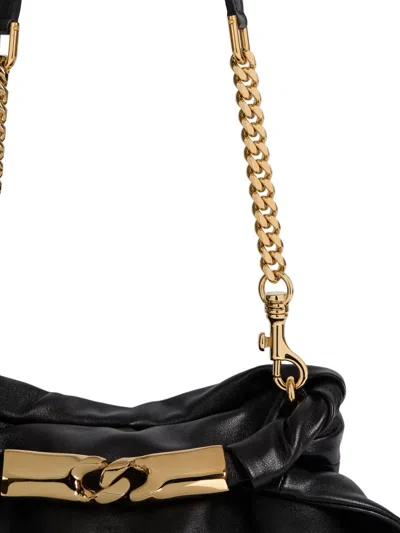 Balmain Dinner At 8 Small Bag In Smooth Leather In Black