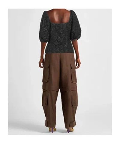 Ganni Solid Colour Shirts  Blouses In Black