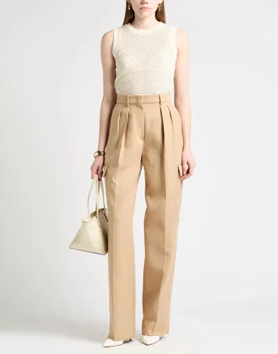 Sportmax Solid Color Cargo Pants In Brown