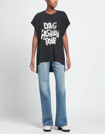 Dolce & Gabbana Oversized T-shirt In Black