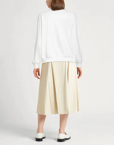 Brunello Cucinelli Solid Color Crew Neck Sweatshirt In White