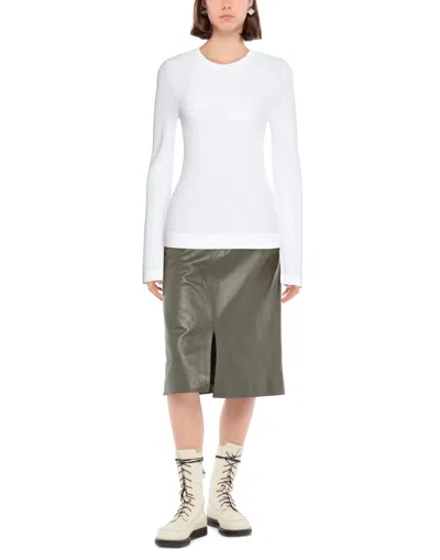 Dolce & Gabbana Solid Lightweight Knit Sweater In White