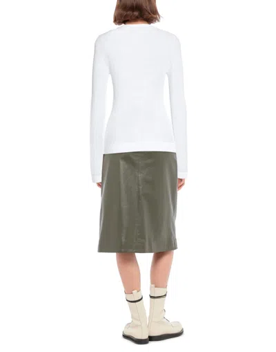 Dolce & Gabbana Solid Lightweight Knit Sweater In White
