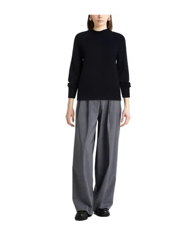 Max Mara Solid Color Sweater In Black