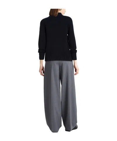 Max Mara Solid Color Sweater In Black