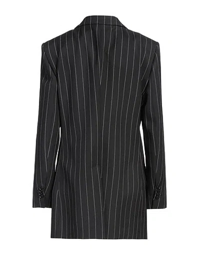 Dolce & Gabbana Woman Blazer Black Size 6 Virgin Wool In Blue