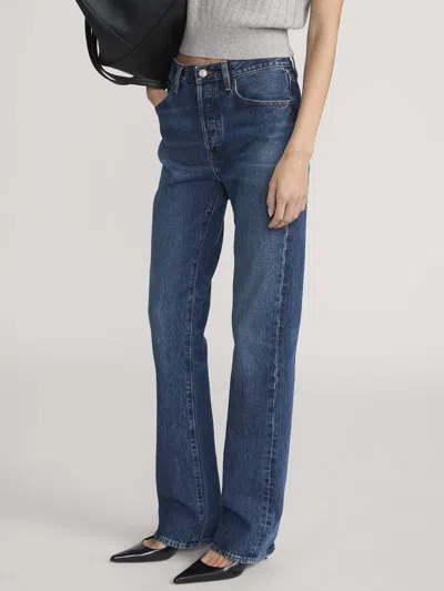 Frame Multi-pocket Jeans In Blue