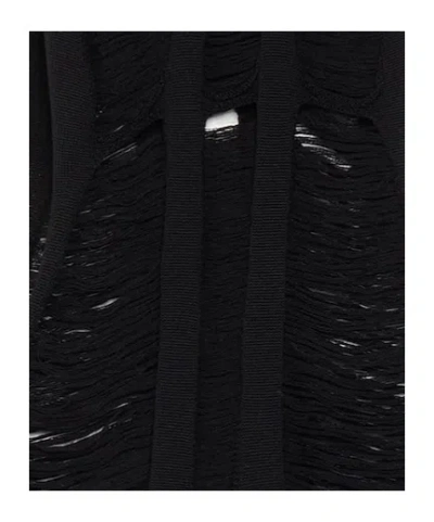 Rick Owens Approximately Solid Color Wool Vest In Black