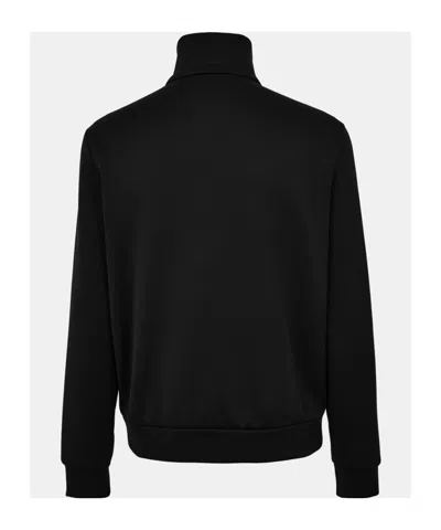 Prada Logo Zip Jacket In Black