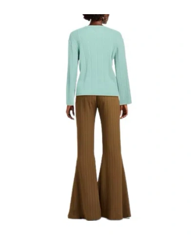 Rag & Bone Solid Cashmere Knit Sweater In Green