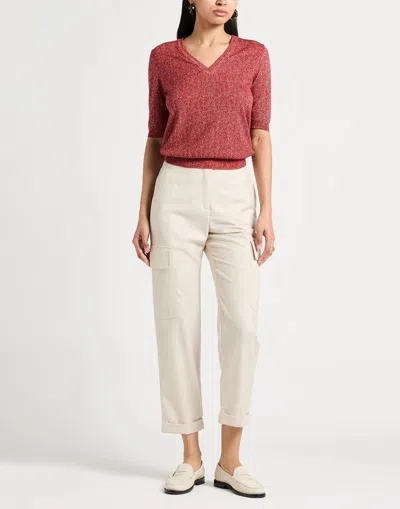 Dolce & Gabbana Woman Sweater Brick Size 2 Virgin Wool In Red
