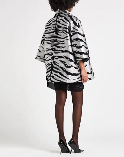 Dolce & Gabbana Sleeve Zebra Pattern Coat In Multi