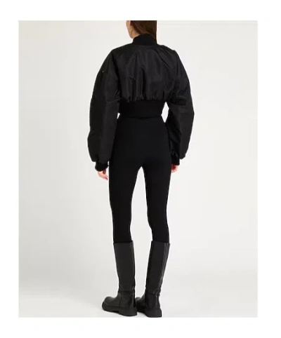 Sportmax Solid Bomber Jacket In Black
