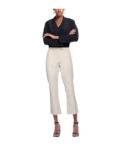 Max Mara Solid Color Casual Trousers In Neutral