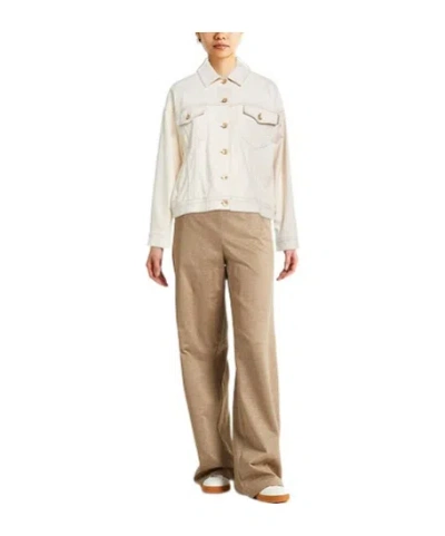Brunello Cucinelli Buttoned Denim Jacket In White
